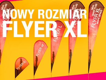 Nowa, jeszcze wyższa flaga FLYER XL