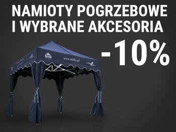 Namioty pogrzebowe i wybrane akcesoria - 10% 