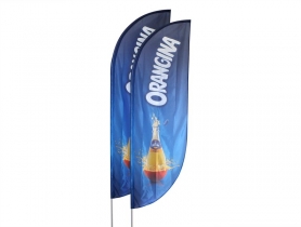 Flaga reklamowa Rider Round Orangina